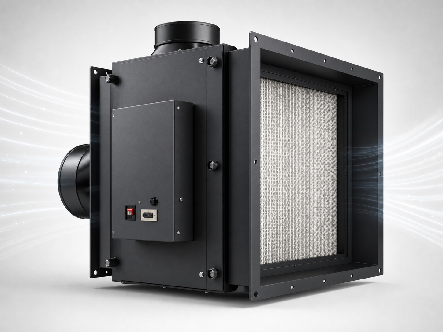 Duct-mounted purification device